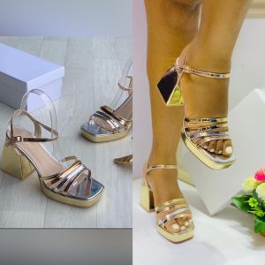 Gold zara heel